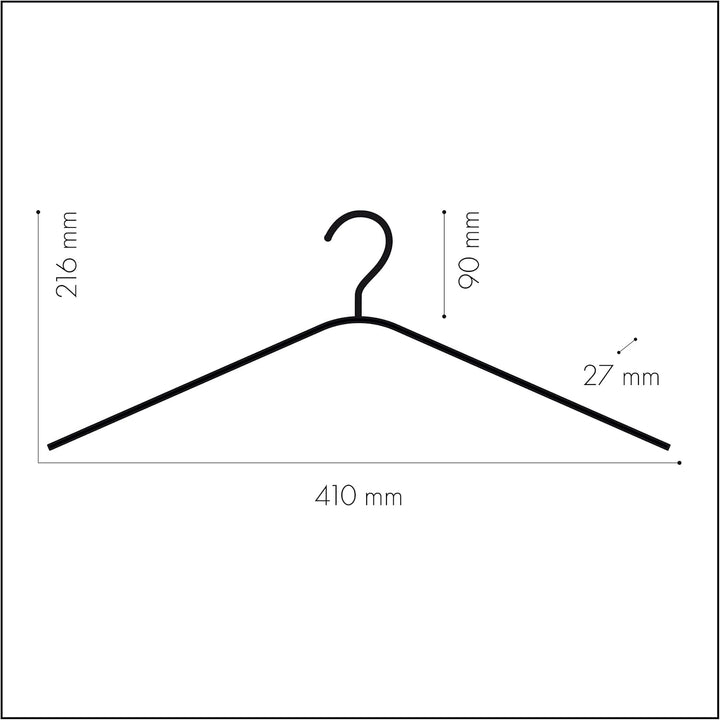 Mainetti – Leichter Bügel Start BT, leicht und platzsparend, für Hemden, Tops und T-Shirts, 10 Stück