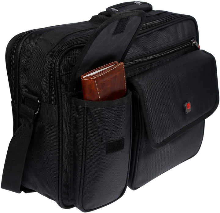 Christian Wippermann XXL Umhängetasche Flugbegleiter Tasche Messenger Arbeitstasche Laptoptasche