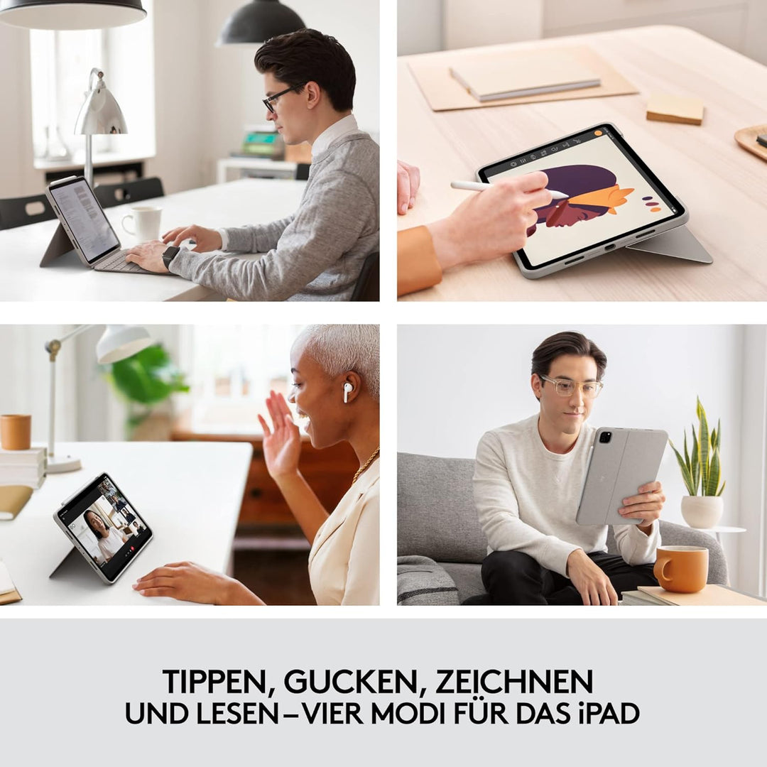 Logitech Combo Touch Tastatur-Case für iPad Pro 11 Zoll (1., 2., 3. und 4. Generation – 2018, 2020,