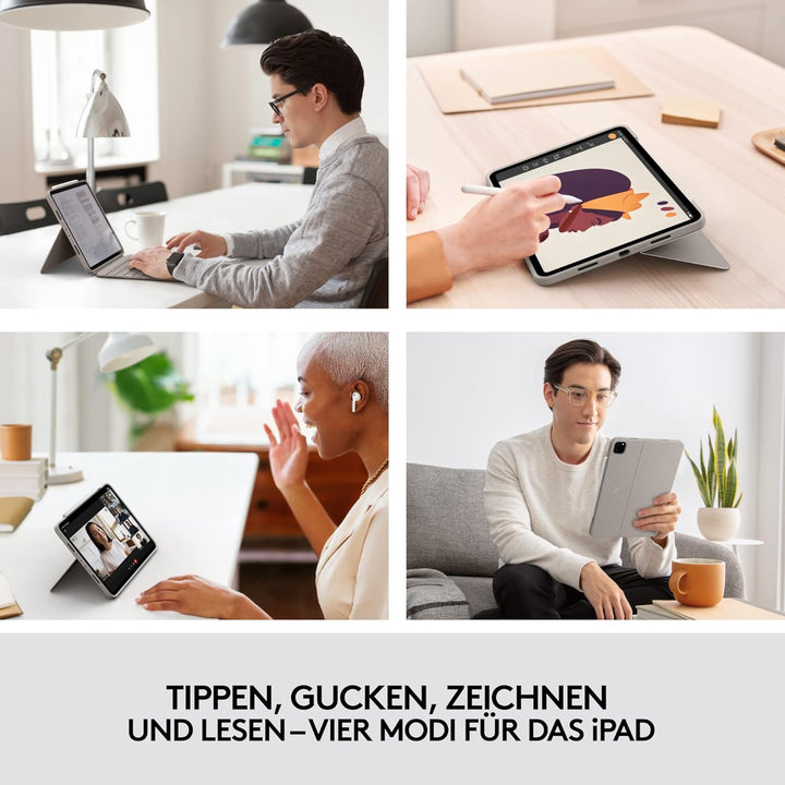 Logitech Combo Touch Tastatur-Case für iPad Pro 11 Zoll (1., 2., 3. und 4. Generation – 2018, 2020,