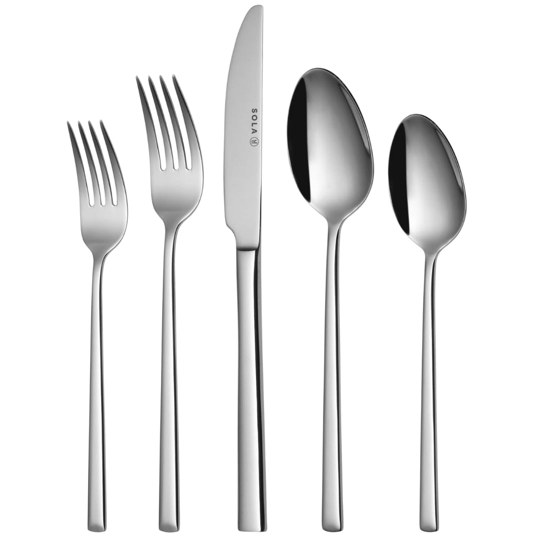 Sola Luxor Besteck Set - 8 Personen Essbesteck - 70 Teilig, 18/10 Rostfreiem Stahl - Robustes &amp; Eleg