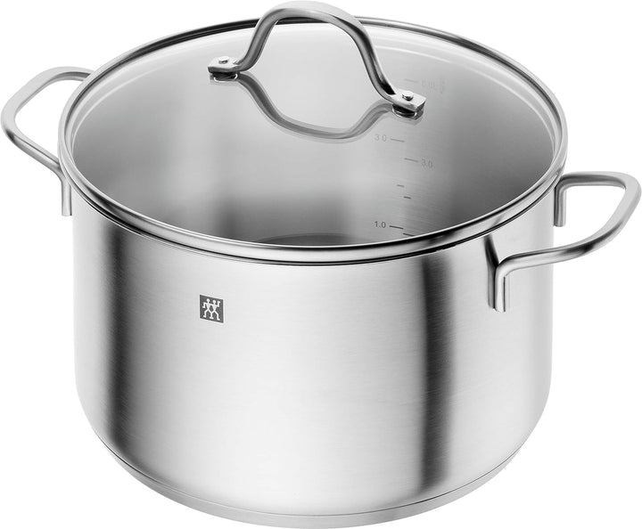 ZWILLING Flow Kochtopf-Set, 5-teilig, 4 Deckel, Induktionsgeeignet, Edelstahl