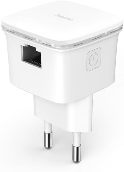 WLAN Repeater, mit LAN Anschluss (für Steckdose, 2,4GHz, bis 300MBit/s, LAN, WPS, Wifi Repeater, Rep