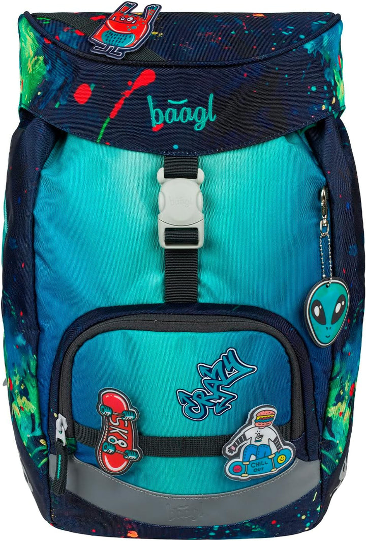 Baagl Schulranzen für 1. Klasse Jungen, Airy Schulrucksack, Ultraleicht Schule Tasche Kinder, Schult