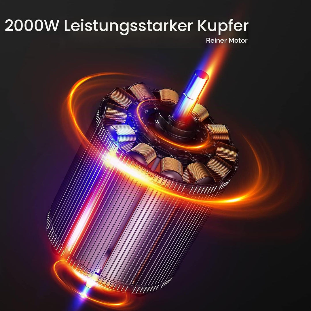 Enfmay Standmixer, 2000W Mixer Hochleistungsmixer, Stufenlose Geschwindigkeitsregulierung, 2L Smooth