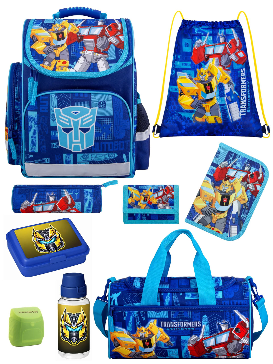 Familando Transformers Schulranzen 1. Klasse für Jungen und Mädchen · ergonomischer Tornister · Jung
