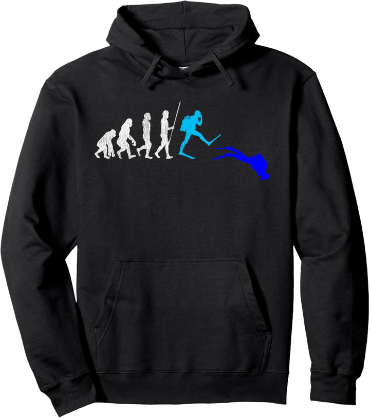 Evolution Tauchen Scuba Tauchen Unter Wasser Geschenk Pullover Hoodie