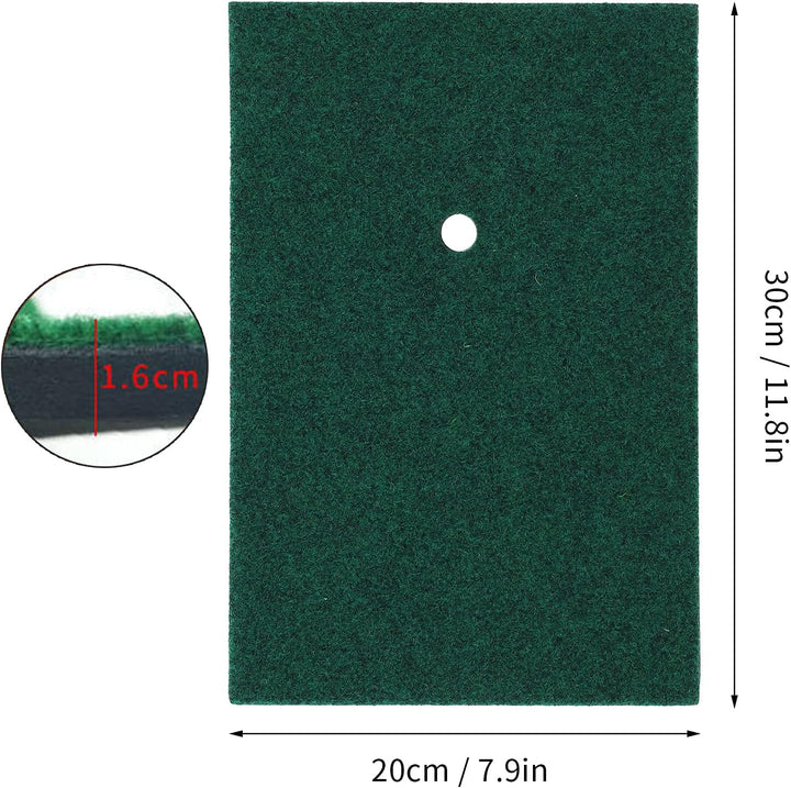 Übungsmatte, Kunstrasen mit Beflockter Eva-Polsterung, Golfmatte Indoor-Outdoor-Übungen mit Abschlag