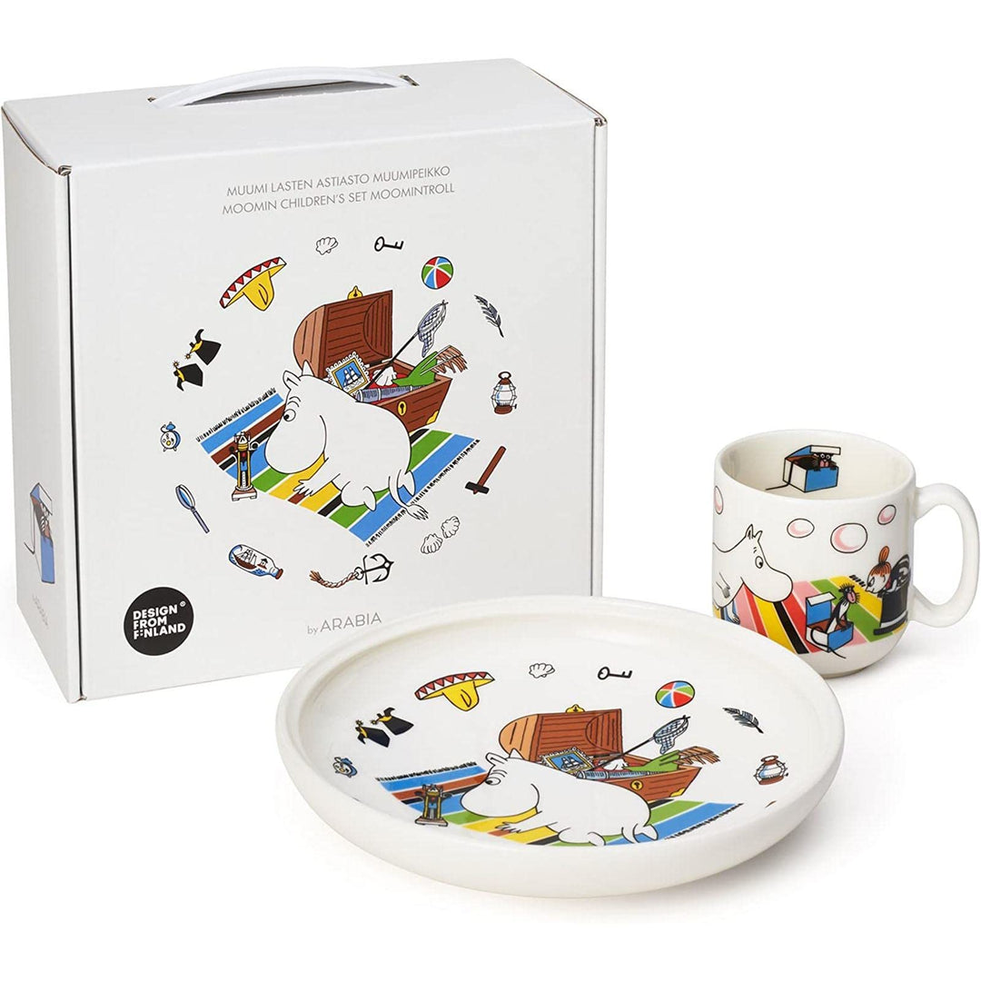 Arabia 1023462 MOOMIN CHILDREN's SETS Teller,Porzellan, Weiss