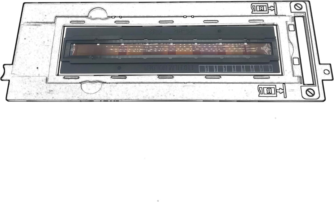 Brownie Asp 110 Filmformatadapter, Abdeckanleitung, Fotohalter, Assy Scanning, 16 mm Dia, negativ, k
