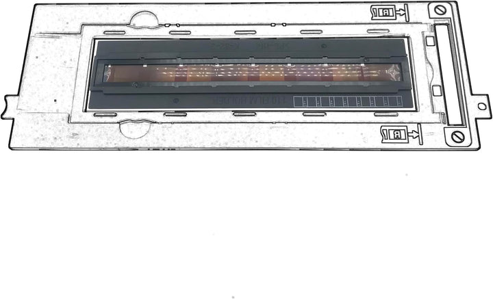 Brownie Asp 110 Filmformatadapter, Abdeckanleitung, Fotohalter, Assy Scanning, 16 mm Dia, negativ, k