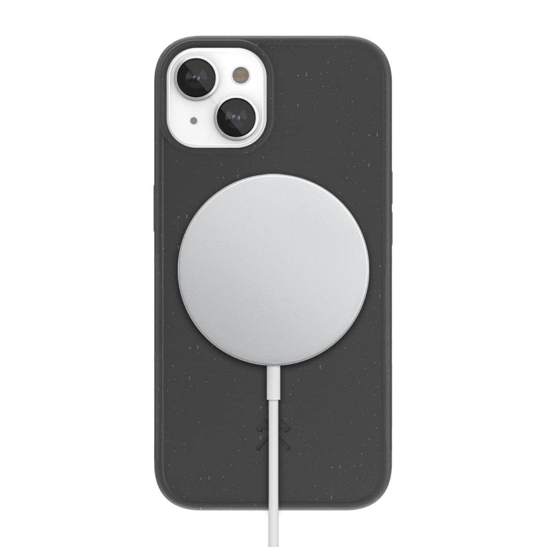 Woodcessories - Magnetische Handyhülle für iPhone 14 Plus kompatibel mit MagSafe, Hülle mit Magnet s