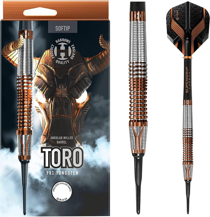 Harrows Soft Darts Toro 90% Tungsten Softtip Dart Softdart Hochwertiger Tungsten Dart mit Schäften u