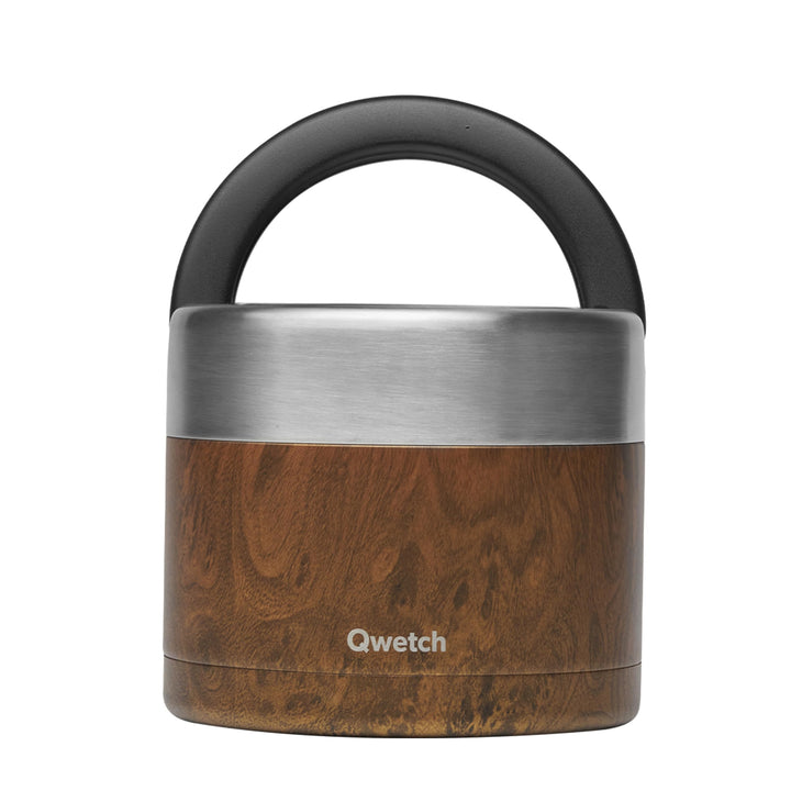 QWETCH - Thermobehälter für Essen mit Griff - 850 ml Trinken - Lunchbox Edelstahl Isotherm - 5h Heis