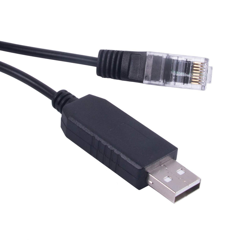 Usangreen Serielles USB-zu-RJ45-EQMOD-Steuerkabel für Skywatcher HEQ5pro AZEQ5 AZEQ6 EQ6-R-Teleskop-