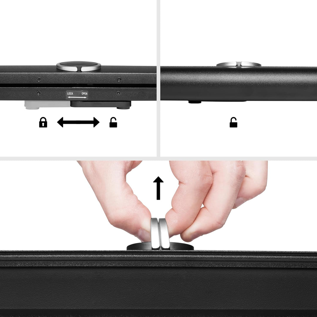 Duronic DPS50 16:9 Beamer Leinwand | 50 Zoll Projektor Leinwand | 16:9 Heimkino | Gain +1 Mobile Bea