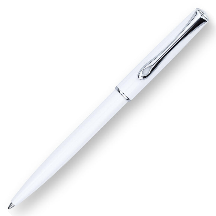 DIPLOMAT - D40702040 - Kugelschreiber Traveller Weiss Chrom - Schick und elegant - 5-Jahre-Garantie