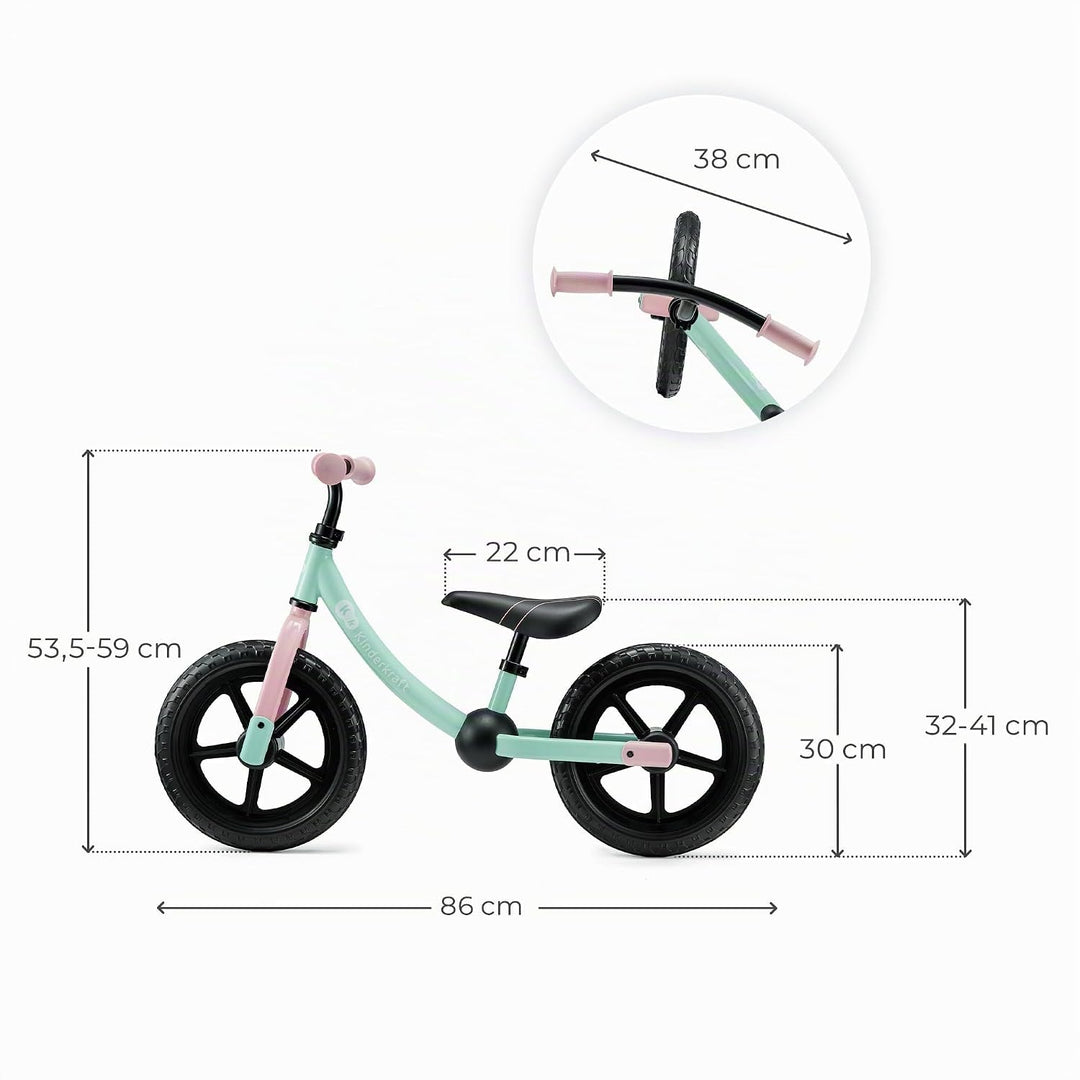 Kinderkraft 2WAY Next Off Road Laufrad, Minzig Mint, Mint