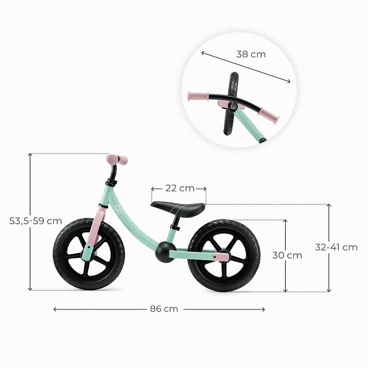 Kinderkraft 2WAY Next Off Road Laufrad, Minzig Mint, Mint