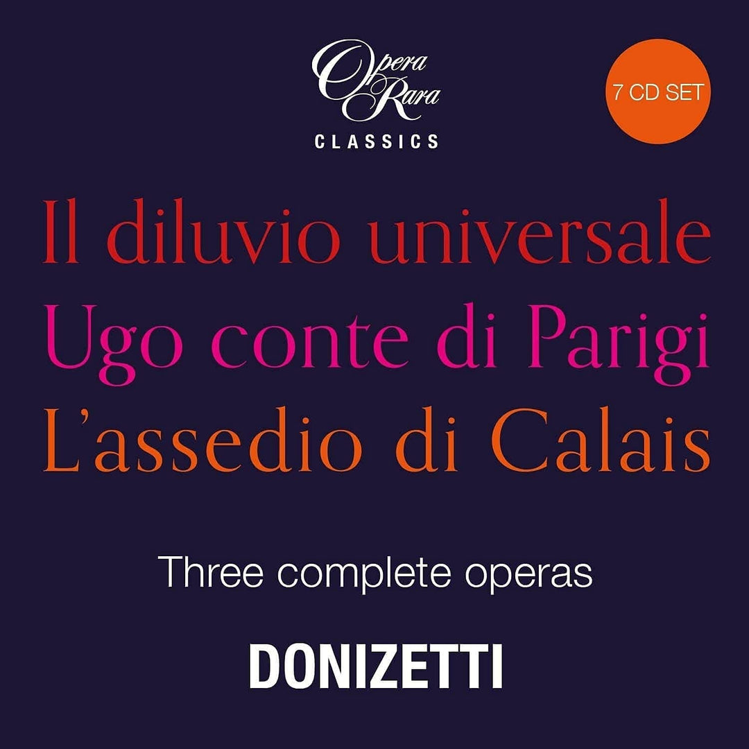 Donizetti: Three Complete Operas, Audio-CD