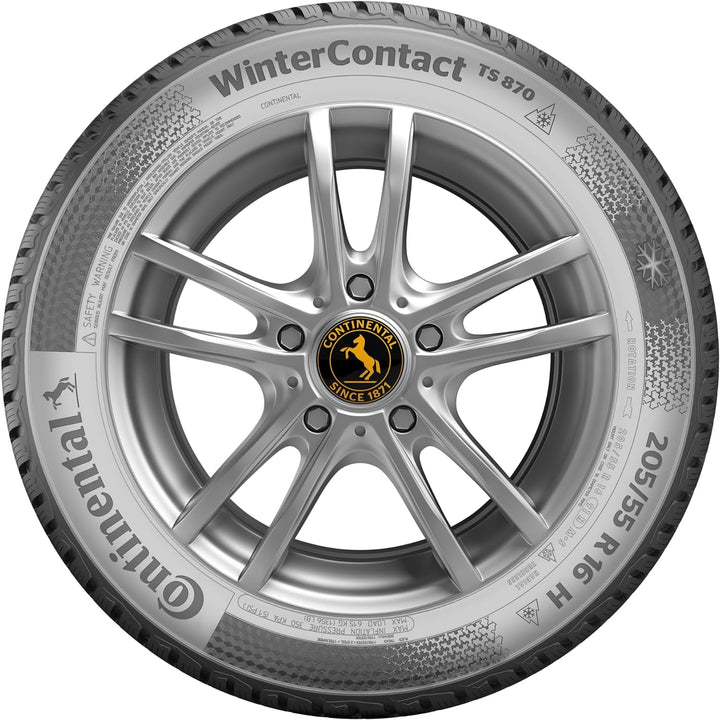 CONTINENTAL WINTERCONTACT TS 870 - 195/55R16 87H - C/B/70dB - Winterreifen 195/55 R16 87H, 195/55 R1