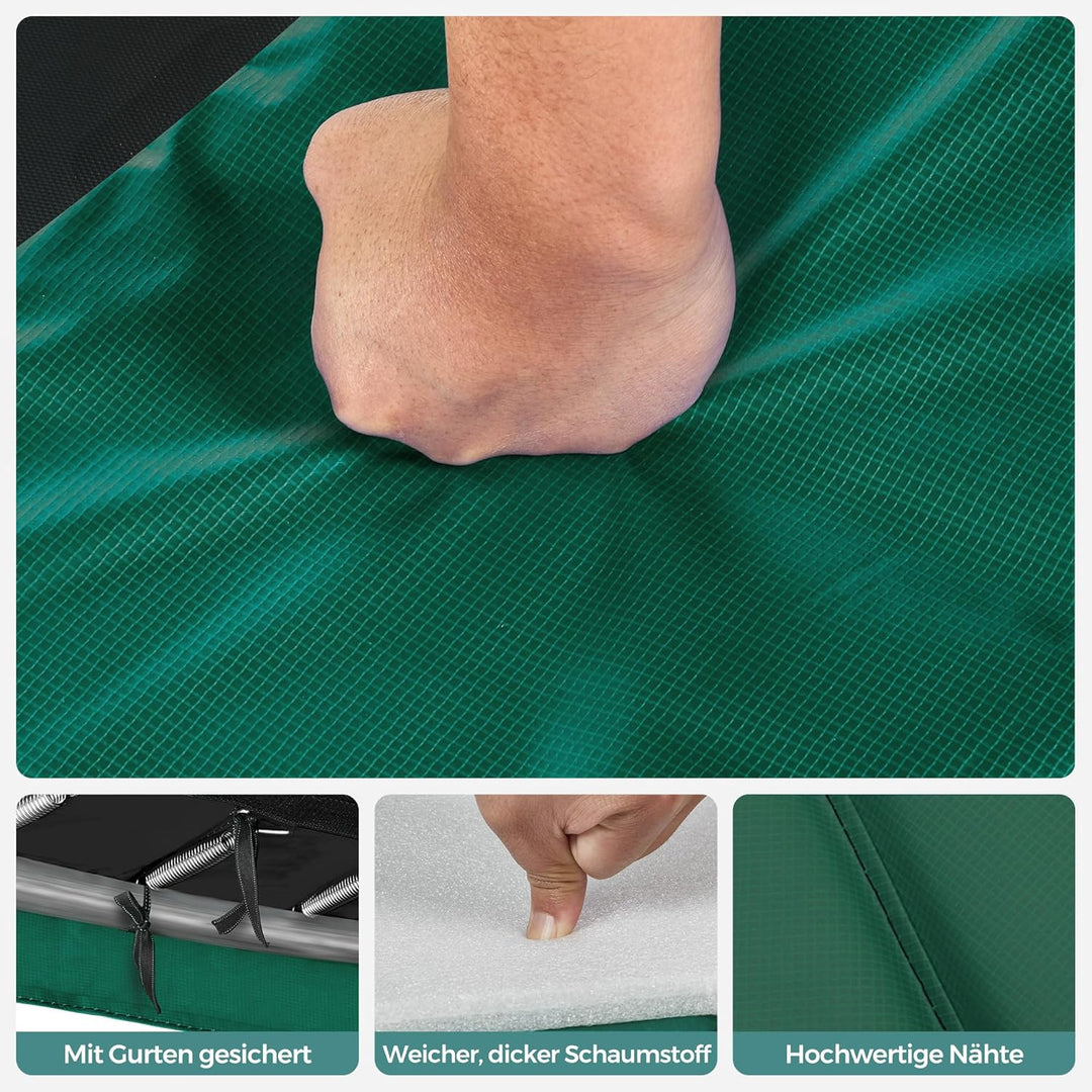 SONGMICS Trampolin Randabdeckung, Ø 183 244 305 366 427 cm, Federabdeckung, Randschutz, Sicherheitsm
