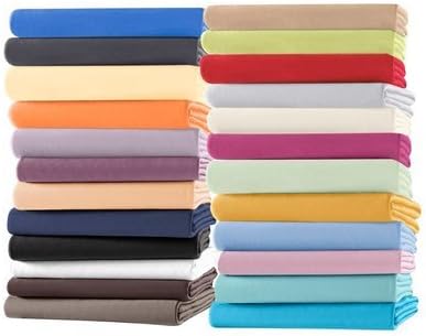 ESTELLA Spannbetttuch Feinjersey | Schiefer | 150x200 cm | passend für Matratzen 140-160 cm (Breite)