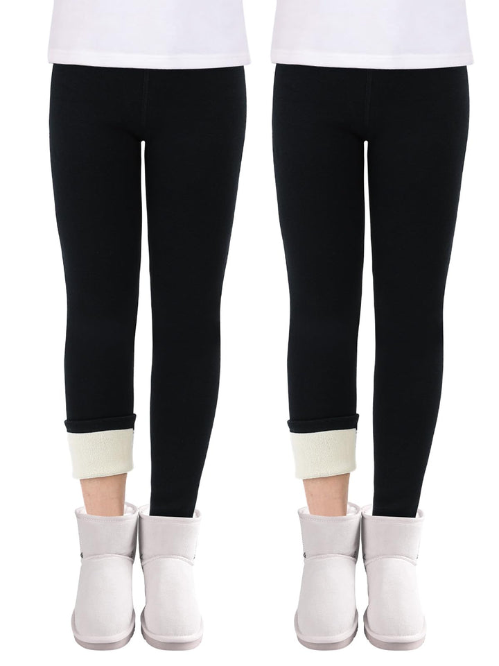 Soudittur Thermo Leggings Mädchen 2er-Pack 140 2er-pack Schwarz/Schwarz, 140 2er-pack Schwarz/Schwar