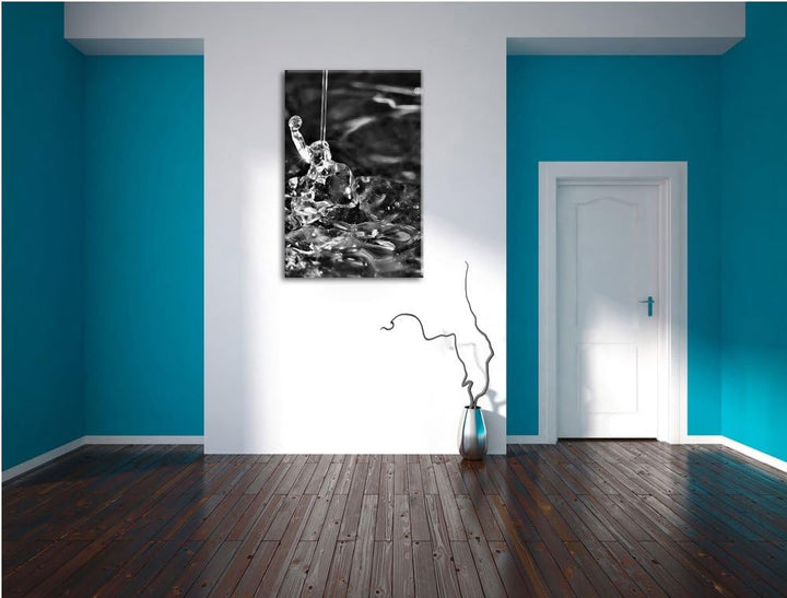 Pixxprint Monocrome, rote Flüssigkeit, Format: 100x70 auf Leinwand, 100x70