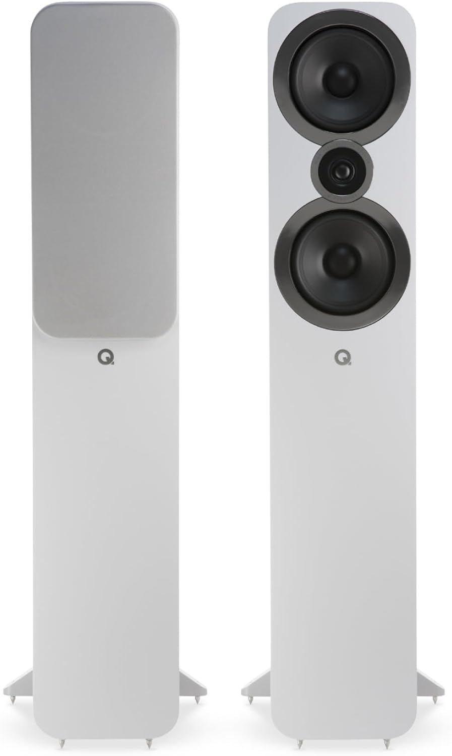 Q ACOUSTICS 3050i Standlautsprecher Paar Arctic White - 2-Wege-Reflexgehäuse, Bass-Treiber 2 x 165 m