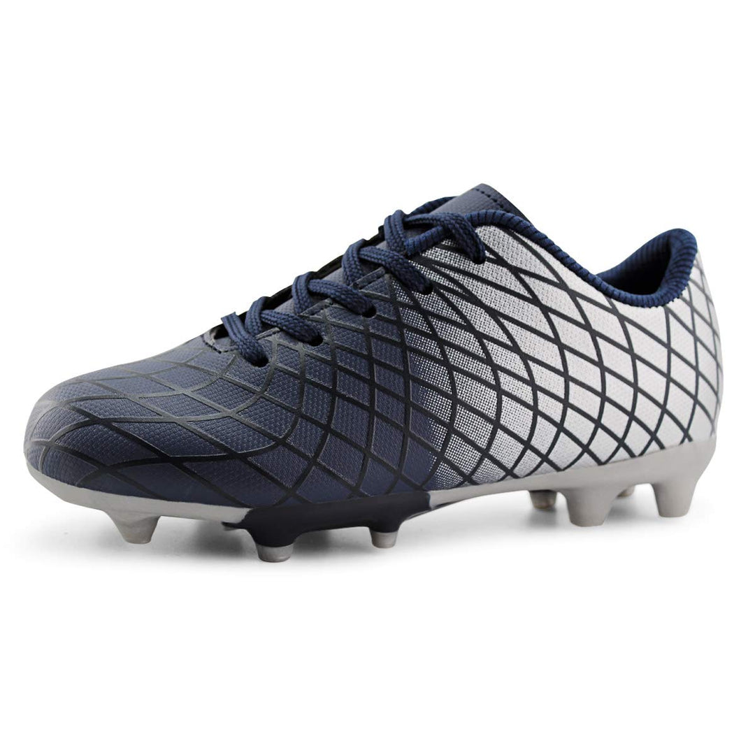 JABASIC Kinder Soccer Boots Jungen Mädchen Sportlich Draussen Fussballschuh 29 EU Navy Splitter, 29