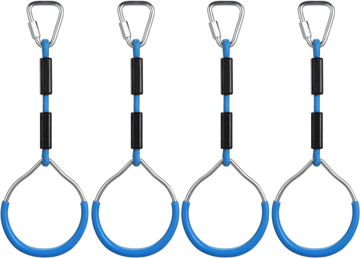 PELLOR Kinder Klettern Ringe, Multifunktions turnringe Kinder Trapeze Schaukel mit Kunststoff Turnri