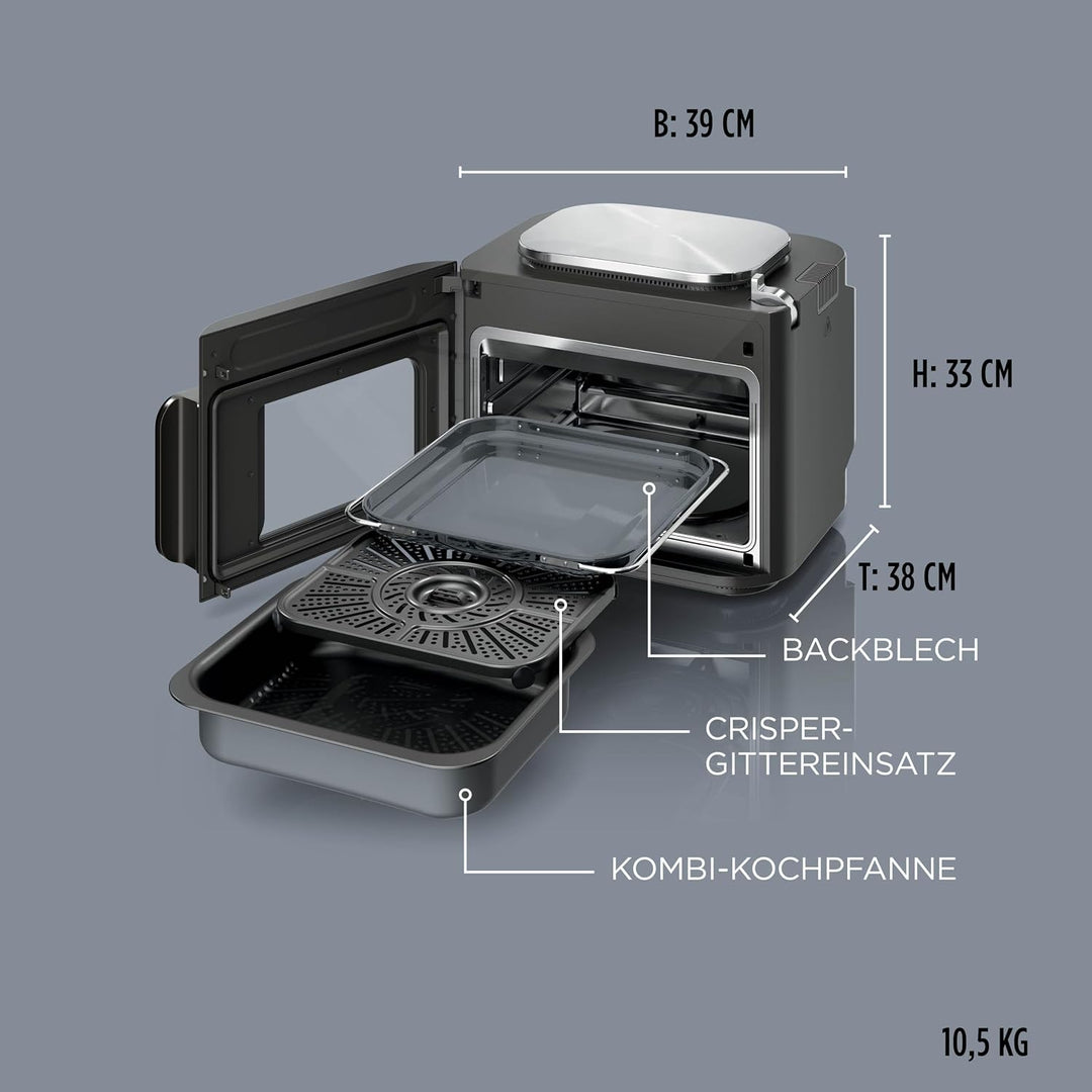 Ninja Combi 12-in-1 Multikocher, Ofen &amp; Heissluftfritteuse, Grau, SFP700EU. | 12 Kochfunktionen, Air