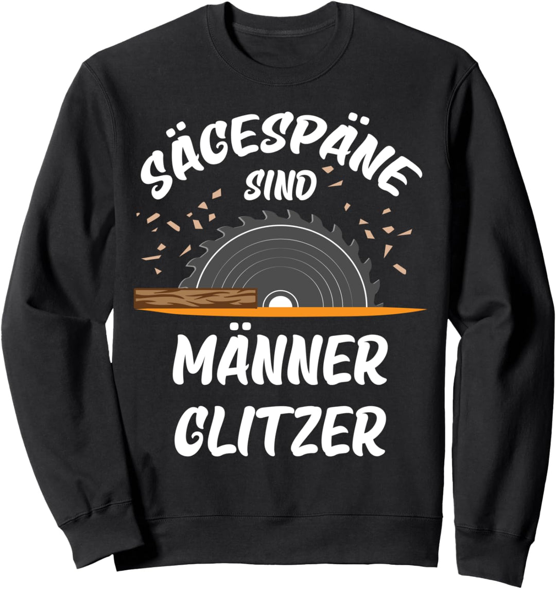 Sägespäne sind Männer glitzer Sweatshirt