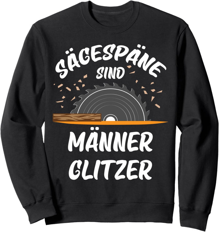 Sägespäne sind Männer glitzer Sweatshirt