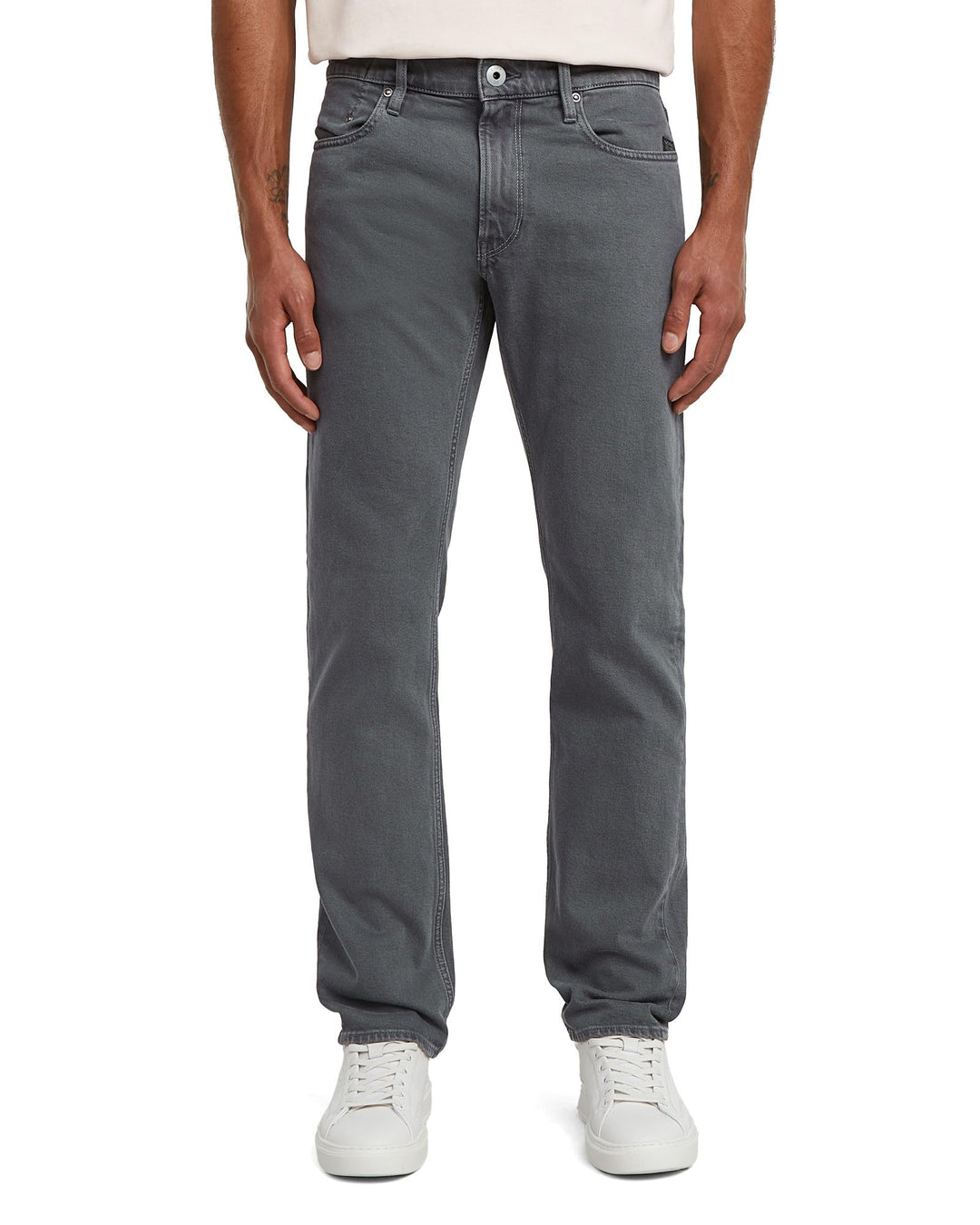 G-Star Raw Herren Jeans Mosa Straight Jeans 26W / 30L Mehrfarben (India Ink/Folkstone Gray Double Dy