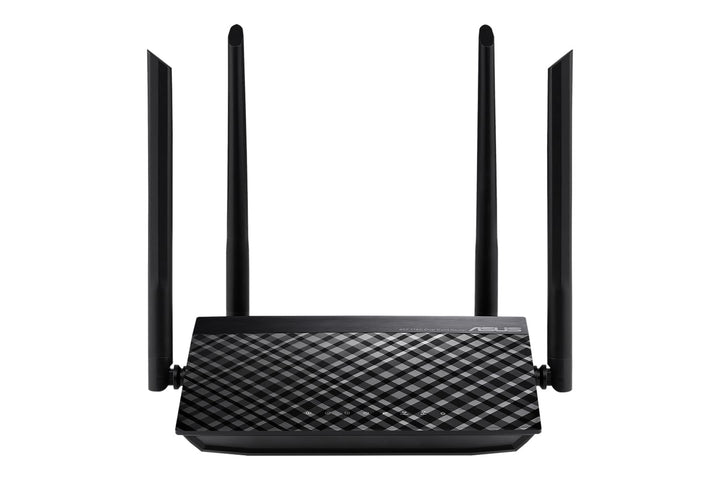 ASUS RT-AC1200 V2 Router (WiFi 5 AC1200 MIMO, 4x Fast Ethernet LAN, App Steuerung, DFS, IPv6) RT-AC1