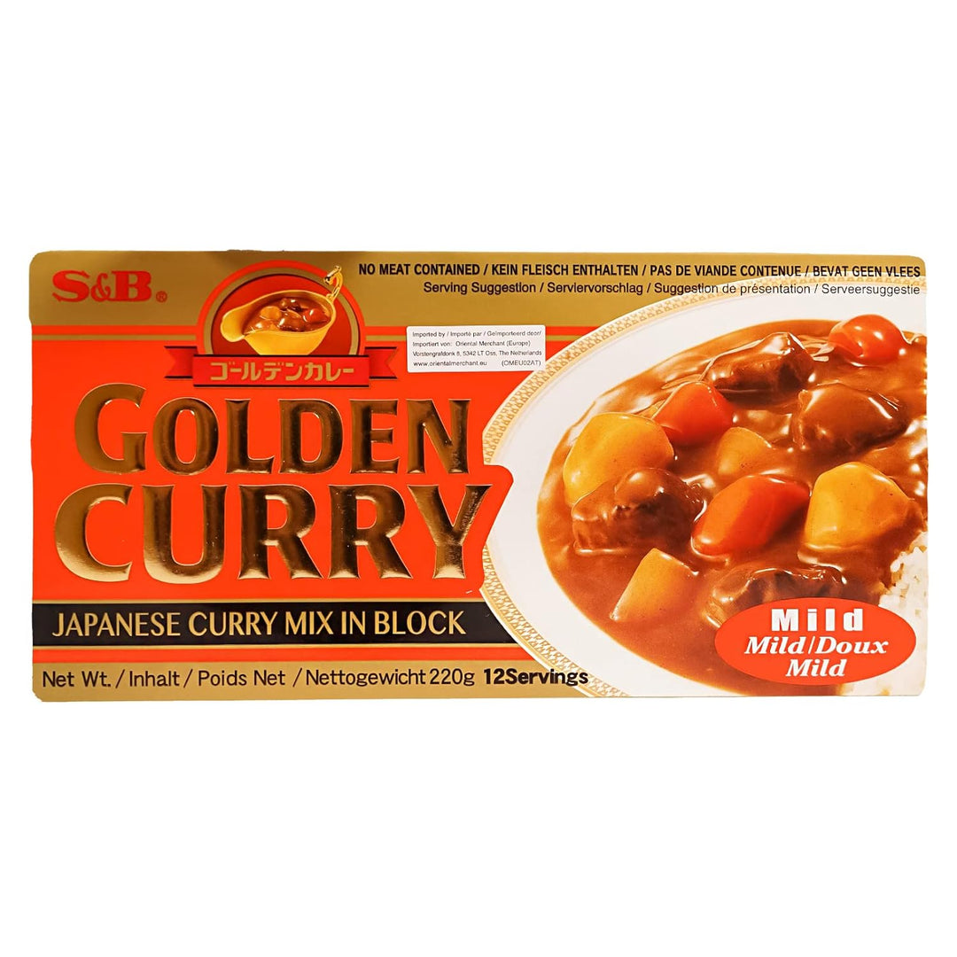 5er Pack (5x220g) S&B Golden Japanisches Curry mild (Papa Vo®)
