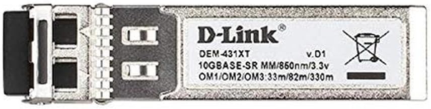 D-Link DEM‑431XT SFP+ Transceiver (unterstützt 10 Gbit/s Ethernet)
