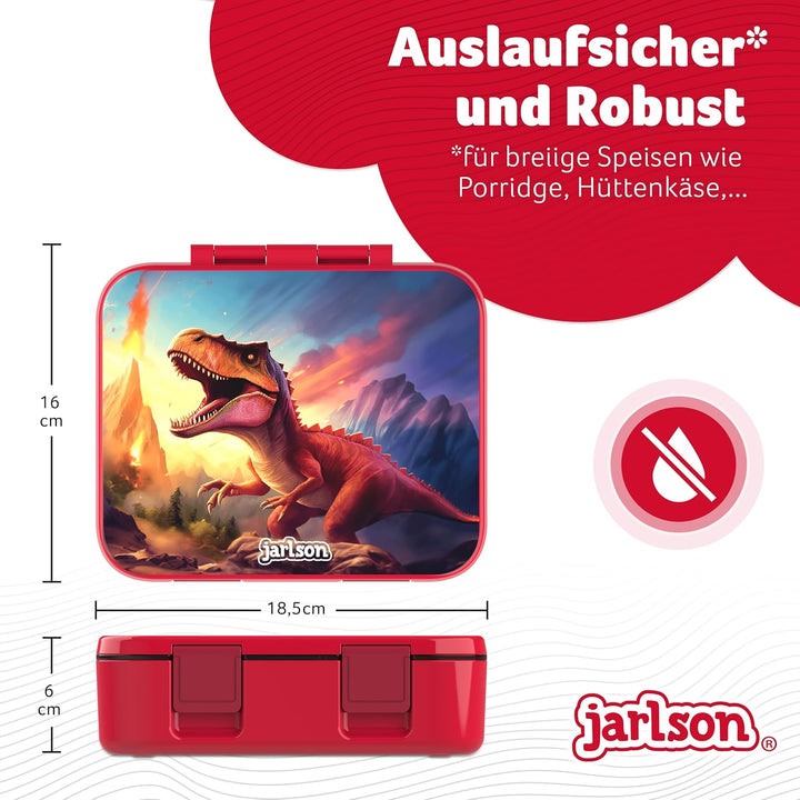 JARLSON® Brotdose Kinder mit Fächern MILI [AUSLAUFSICHER] Bento Lunchbox für Schule, Kita & Kinderga