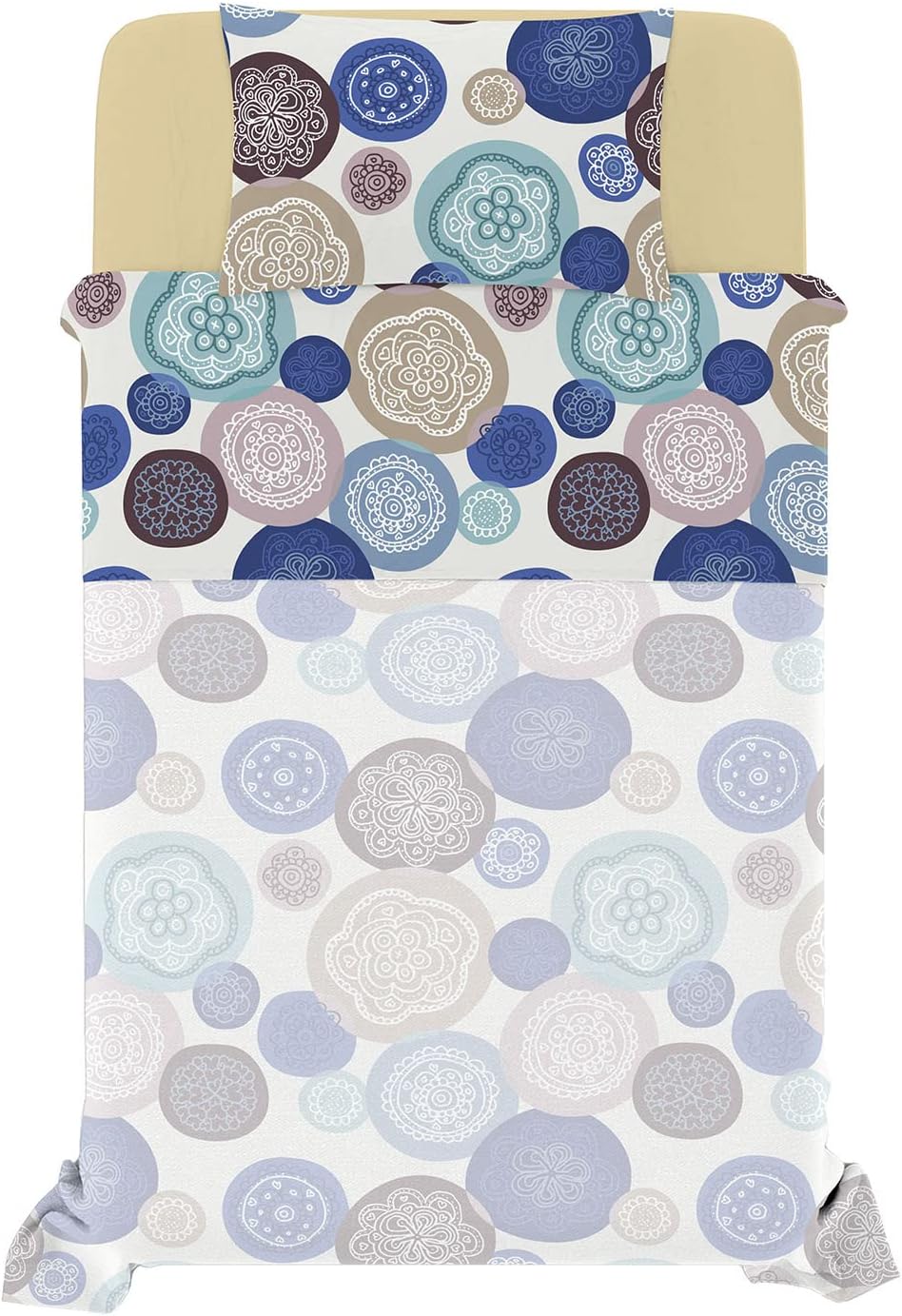 Fantasy Murrine Italian Bed Linen Bettwäsche, Kleine doppelte, Mikrofaser Murrine Kleine doppelte, M