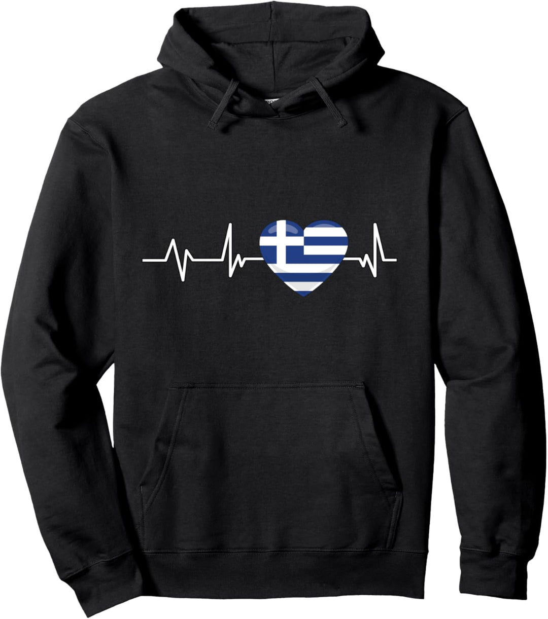 Griechenland Herzschlag Reise Geschenk Griechenland Pullover Hoodie