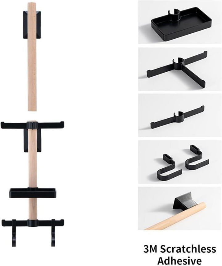 Fahrradhelm-Aufbewahrung, Wandmontage, für Brillen, Schuhe, Tacho, Zuhause, Innenbereich, Wohnzimmer