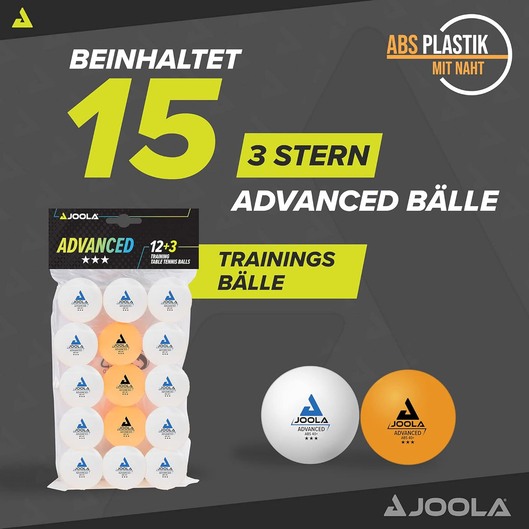 JOOLA 31009 Unisex – Erwachsene TT-Netzgarnitur Avanti Tischtennisnetz, schwarz, 152cm Bundle mit Ti