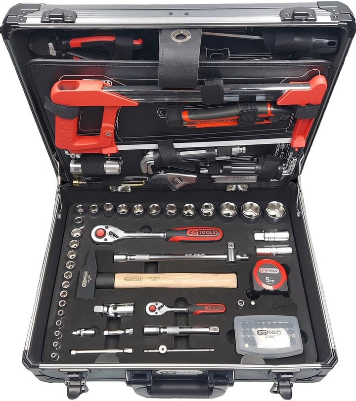 'KS Tools 922.0731 Set 130-teilig Maintenance 1/4 – 1/2 " satiniert verchromt, satiniert verchromt