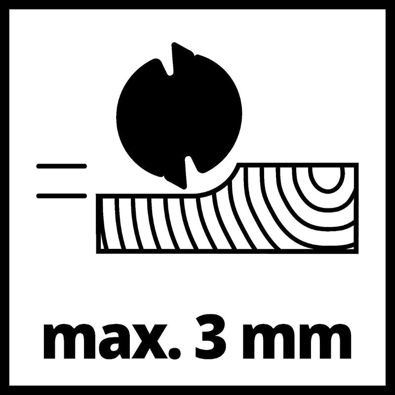 Einhell Elektrohobel TE-PL 900 (900 W, bis 3 mm Spantiefe, grosse Messerwelle, Fussplatte mit 3 V-Nu