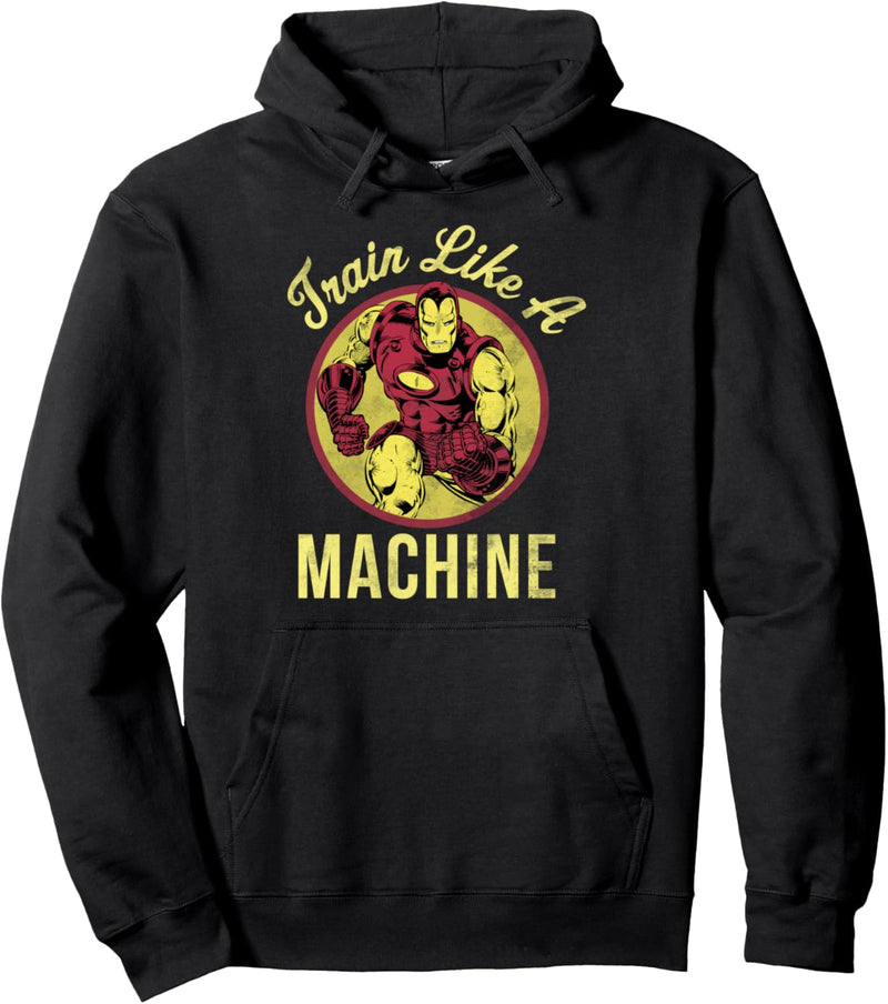 Marvel Iron Man Train Like A Machine Work Out Tee Pullover Hoodie