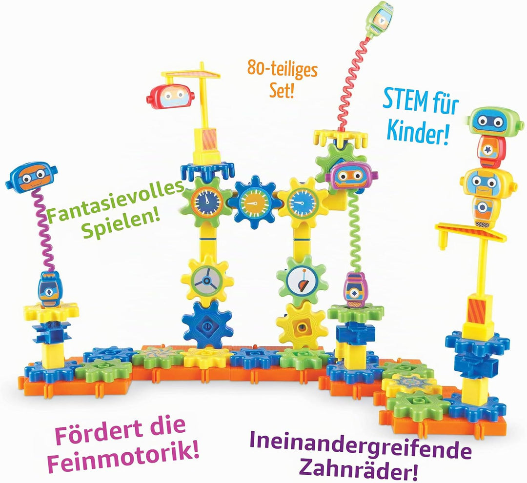 Learning Resources Gears Gears Gears!® Roboterfabrik-Bausatz, Roboterfabrik