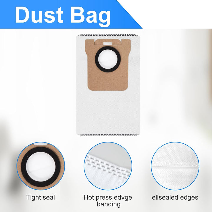 ZubehörSet für Xiaomi H40 Saugroboter Ersatzteile. 1 Hauptbürste, 4 Hepa-Filter, 4 Wischer-pad, 4 Se
