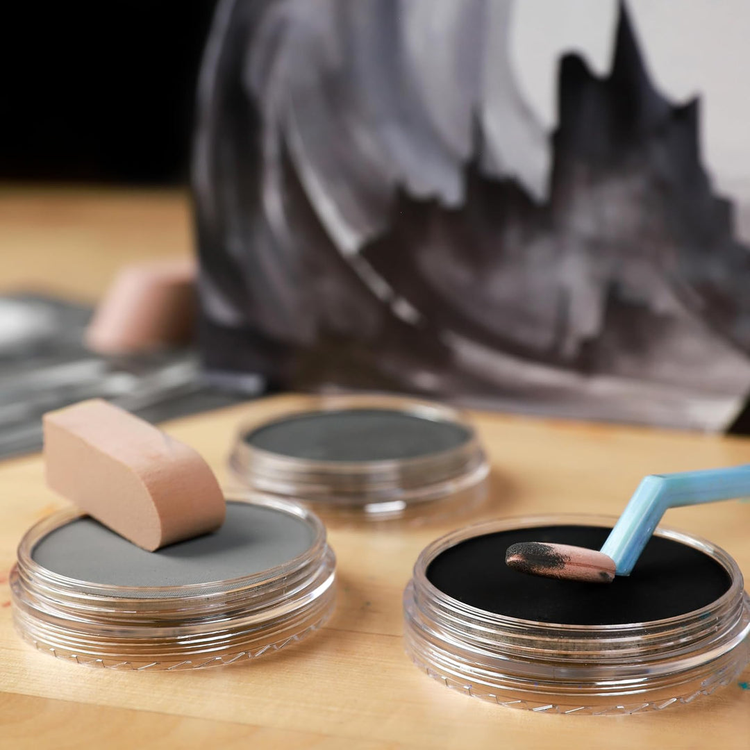 PanPastel 30079 Ultra Soft Artist Pastel 7 Farben Graustufen-Set mit Sofft-Werkzeug und Palettenabla